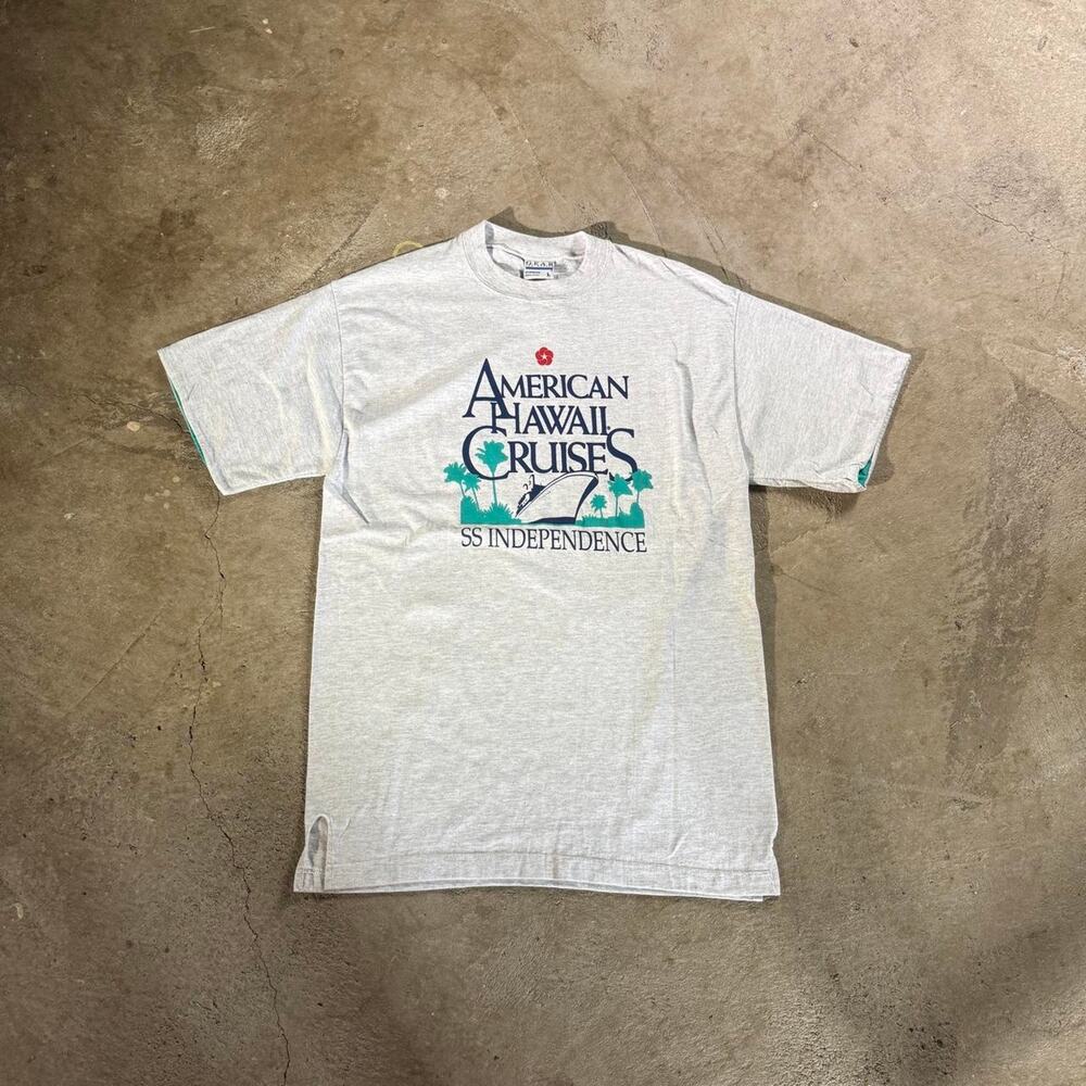 90s American Hawaii Cruises SS Independence Single Stitch T-Shirt